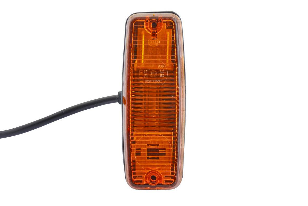 Zusatzblinkleuchte seitlicher Einbau 24 V P21W gelb amber HELLA für u.a. MB NG-1
