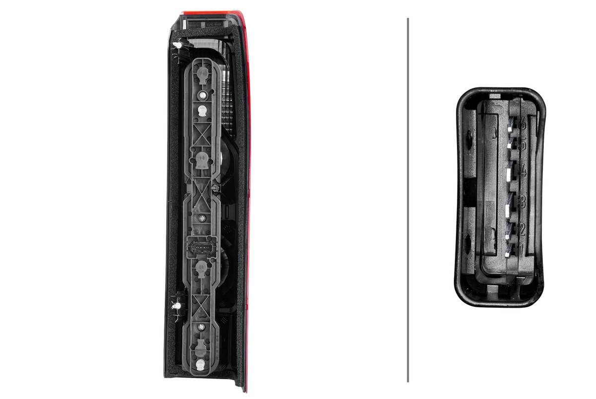 Rückleuchte links 12 V PY21W Glühlampen-Technologie HELLA für u.a. OPEL MOVANO-1