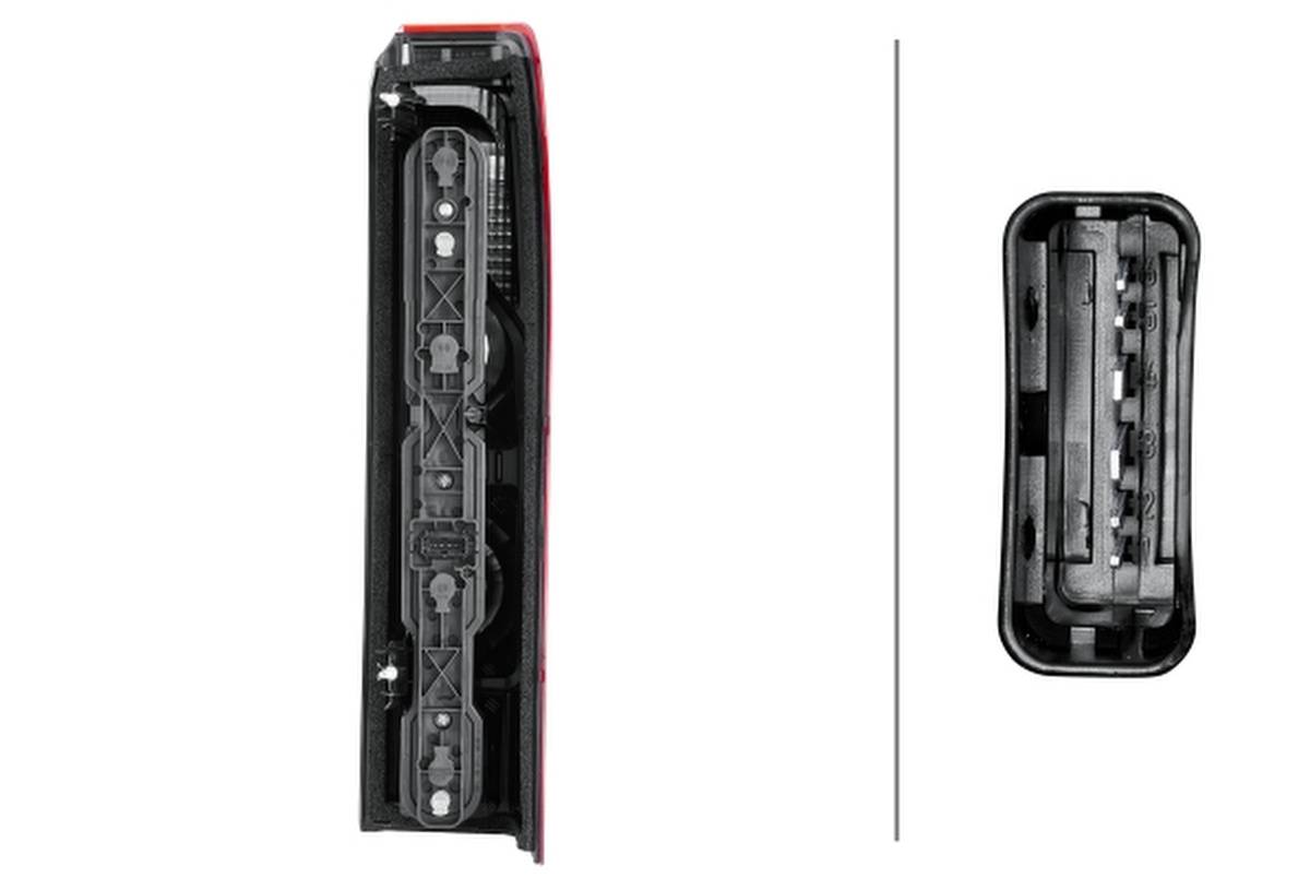 Rückleuchte links 12 V PY21W Glühlampen-Technologie HELLA für u.a. OPEL MOVANO-3