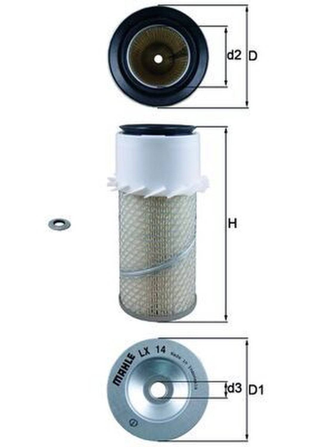 Luftfilter-Einsatz reinigend MAHLE passend für DEUTZ-FAHR AGROKID-0