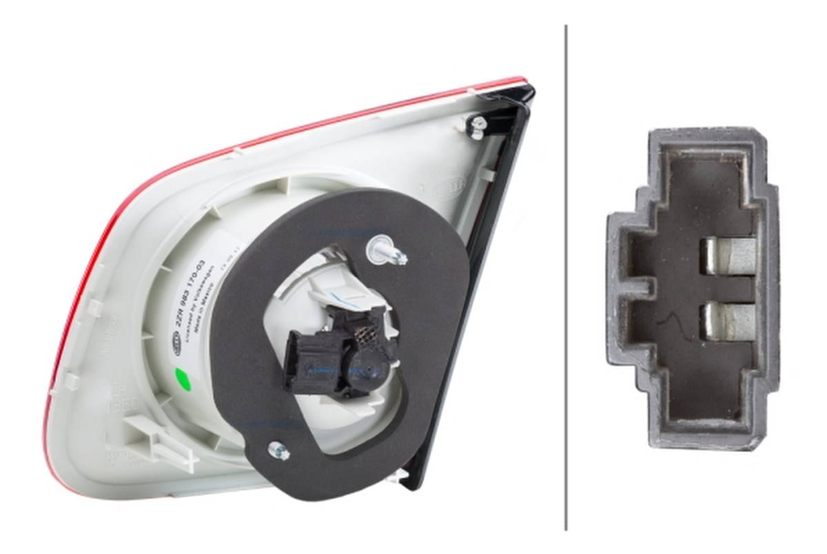 Rückleuchte links 12 V P21W Glühlampen-Technologie HELLA für VW JETTA-3