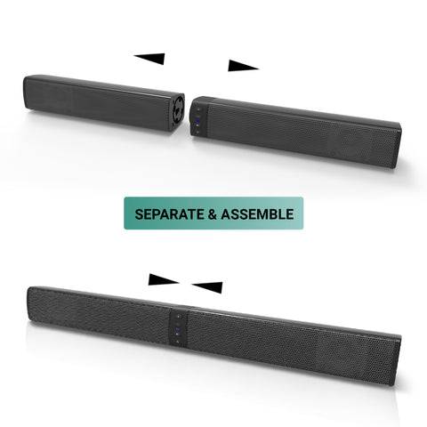 XORO HSB 55 2in1-Bluetooth-Soundbar oder Stereo-Lautsprecher TWS Technologie Bluetooth 5.0 Akku 4000mAh kompaktes Design-2