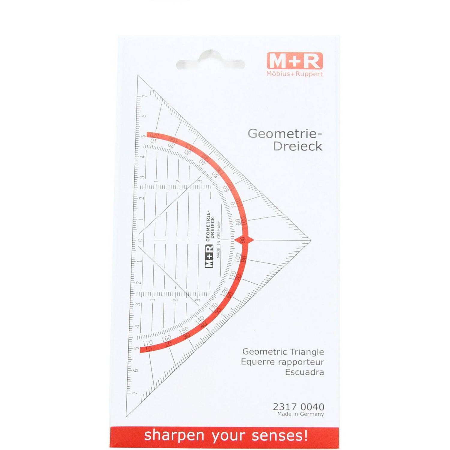 WESTCOTT E-10130 00 Geometrie-Dreieck 14,0 cm Schreibutensilien-0
