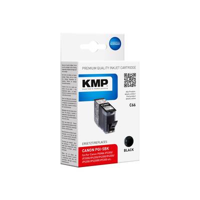 KMP C66 - 26 ml - Schwarz - kompatibel - Tintenbehälter (Alternative zu: Canon P