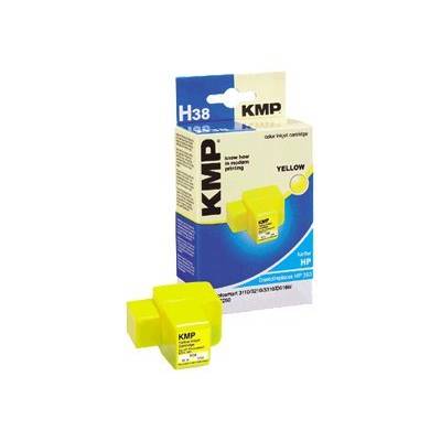 KMP H38 - 5.5 ml - Gelb - kompatibel - Tintenpatrone (Alternative zu: HP 363) -