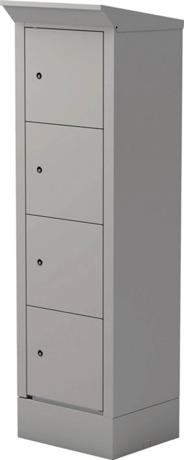 E-Bike Ladestation H2095xB600xT500mm Vollblech Türen lichtgrau THURMETALL