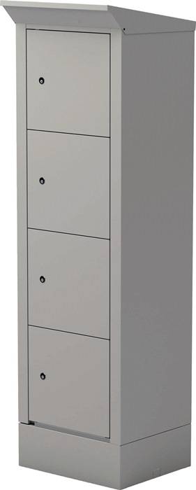 E-Bike Ladestation H2095xB600xT500mm Vollblech Türen lichtgrau THURMETALL-0