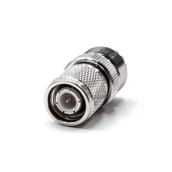 vhbw TNC Adapter (m) auf UHF PL-259 Buchse | für verschiedene Hochfrequenztechnik-Geräte - HF-Koaxialadapter
