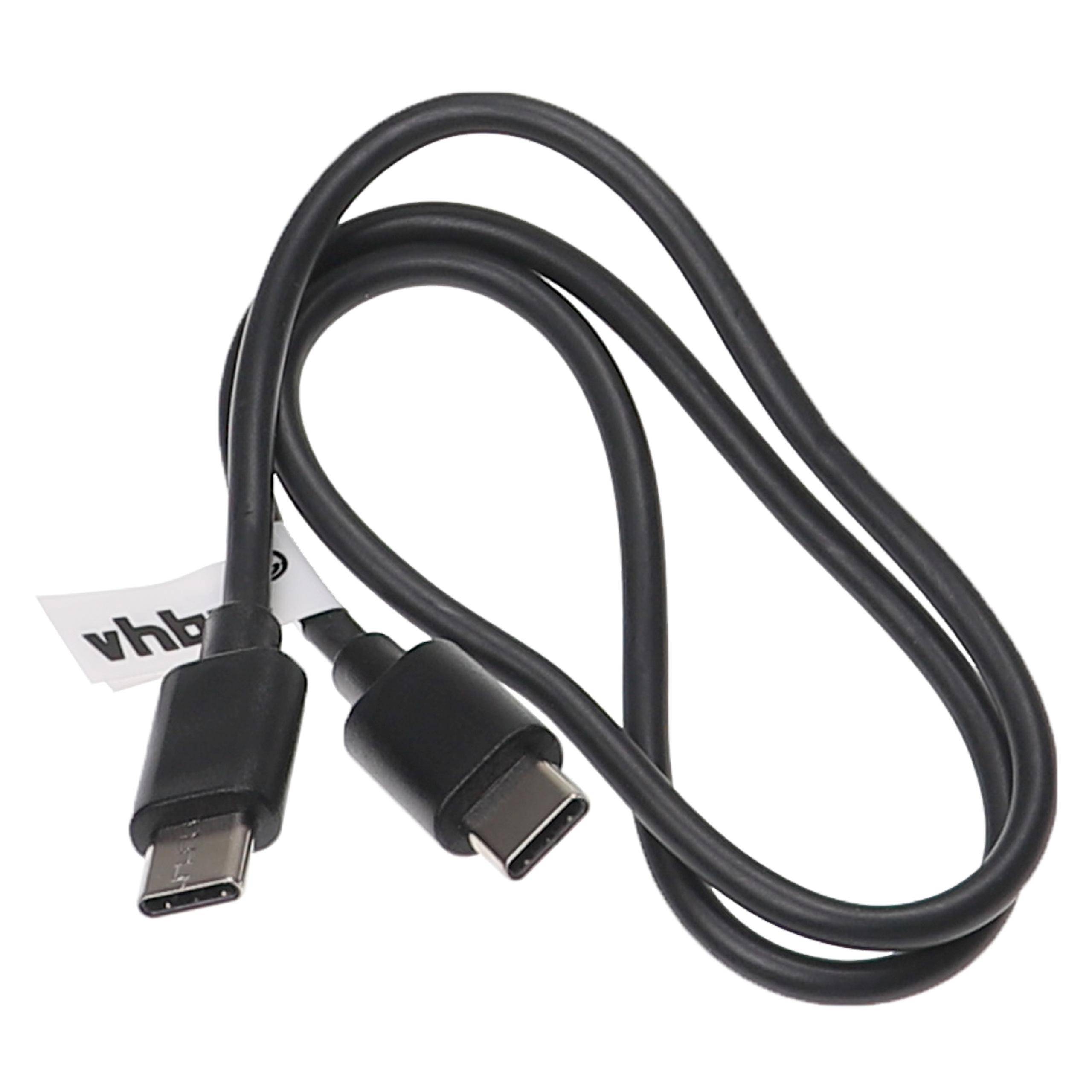 vhbw USB C Ladekabel für Laptops, Tablets, Smartphones, u.a. - USB C Kabel, 50 cm, 3,0 A, 60 W, Schwarz-2