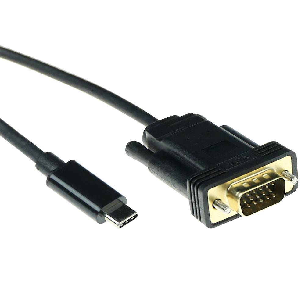 ACT SB0032 USB-C-Konvertierungskabel | Typ C zu VGA | 2 Meter-0