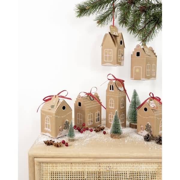 Adventskalender-Set Hygge Dorf 49-teilig-1