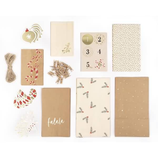 Adventskalender-Set Falala 97-teilig-1