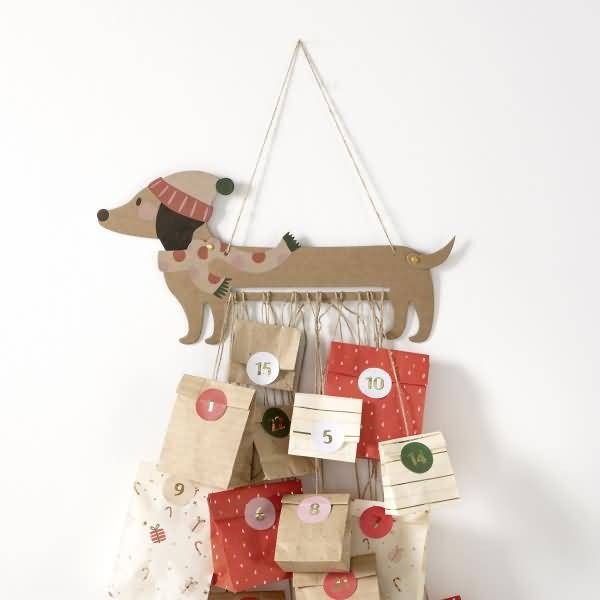 Adventskalender-Set Sausage Dog 54-teilig-1