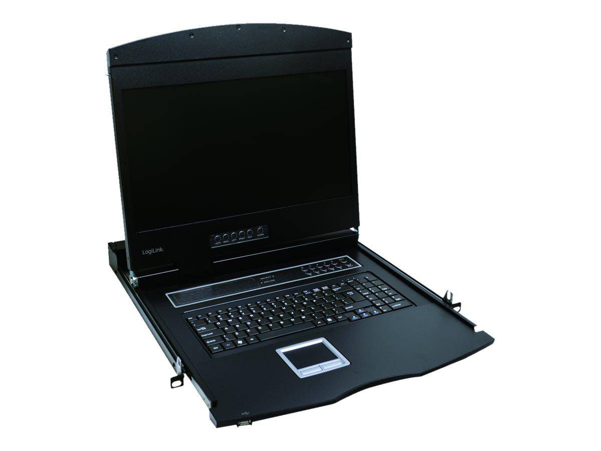 LogiLink KVM-Konsole - PS/2, USB - Deutsch - 48.3 cm (19") - (18.51" sichtbar) --0