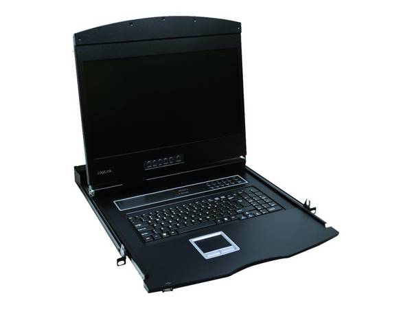 LogiLink KVM-Konsole - PS/2, USB - Deutsch - 48.3 cm (19") - (18.51" sichtbar) -