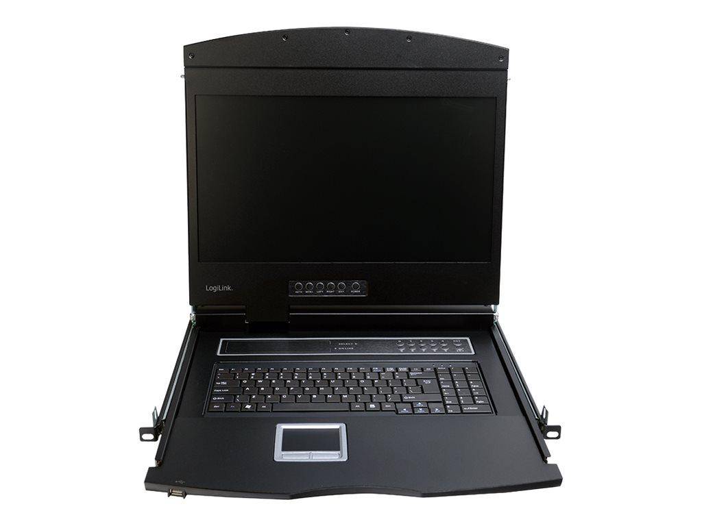LogiLink KVM-Konsole - PS/2, USB - Deutsch - 48.3 cm (19") - (18.51" sichtbar) --2