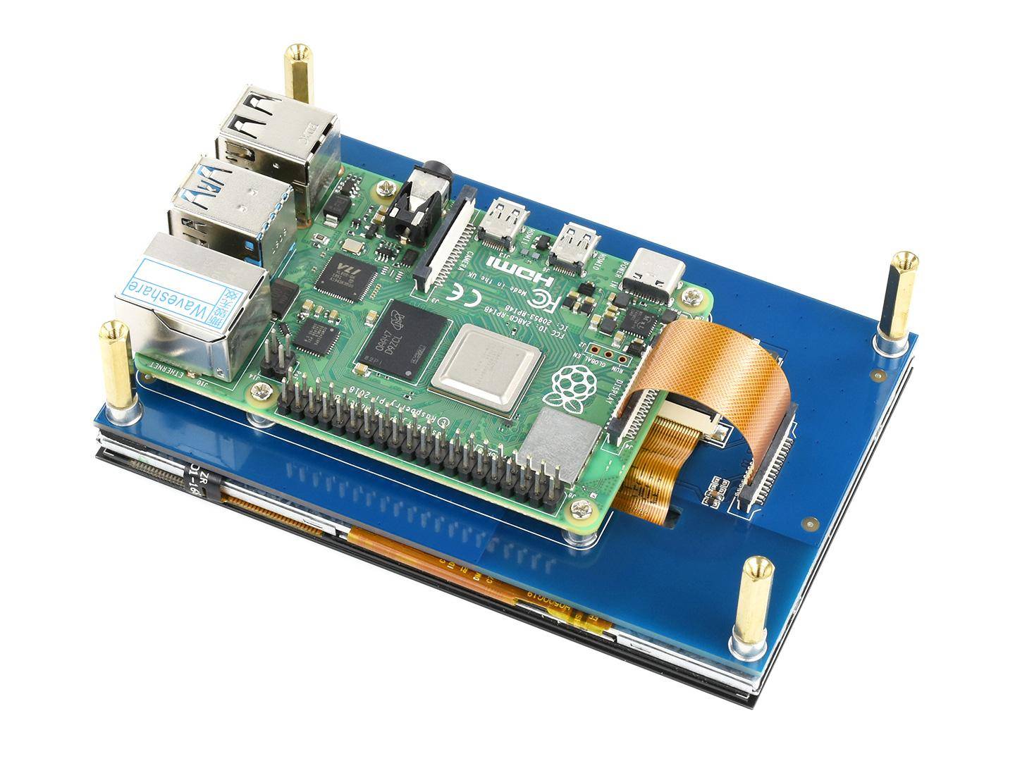 5 Zoll Kapazitives Touch Display für Raspberry Pi, 800×480-4