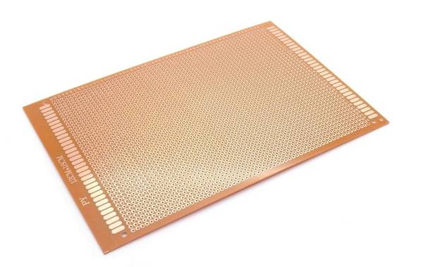 Lochrasterplatine 12x18cm mit einseitiger Kupferauflage