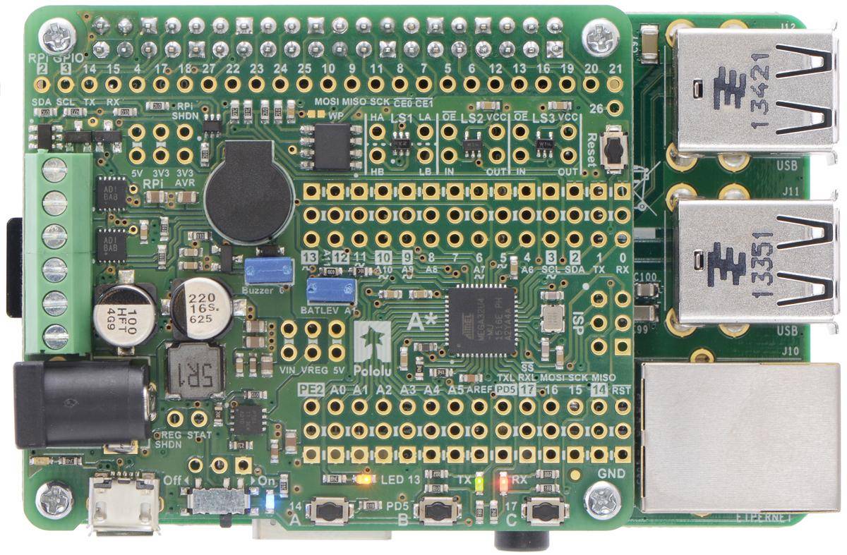 Pololu A-Star 32U4 Robotersteuerung SV mit Raspberry Pi Bridge-4
