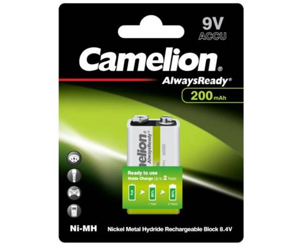 CAMELION NiMH-9 V-Blockakku AlwaysReady, 200 mAh