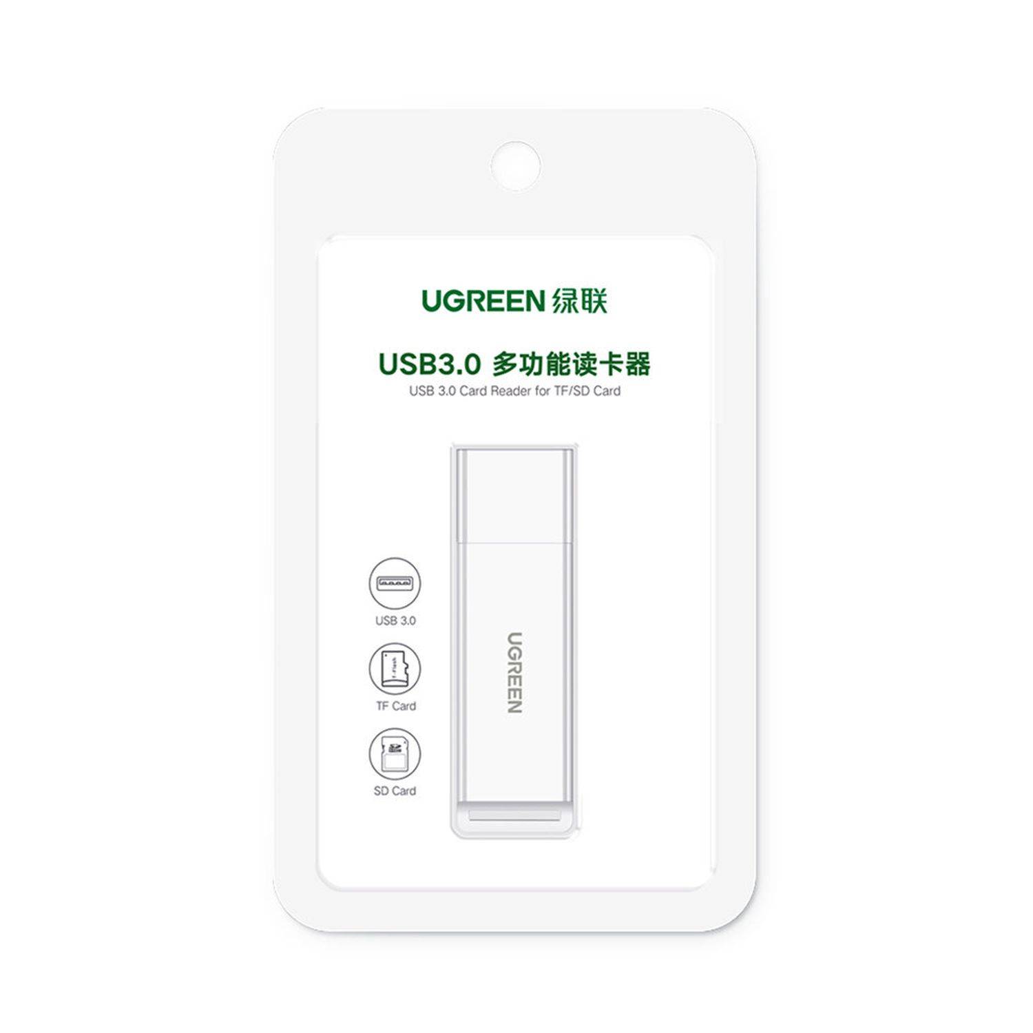 Ugreen tragbarer TF/SD-Kartenleser für USB 3.0, Datenübertragung von bis zu 95 MB/s Schwarz (CM104)-4