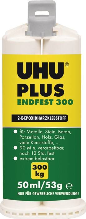 2K-Epoxidharzklebstoff PLUS ENDFEST 300 53g gelblich Doppelkart.UHU-0