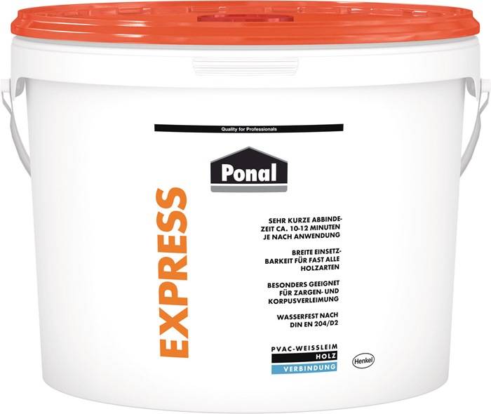 Holzleim Express 10kg EN 204: D1,D2 Eimer PONAL-0