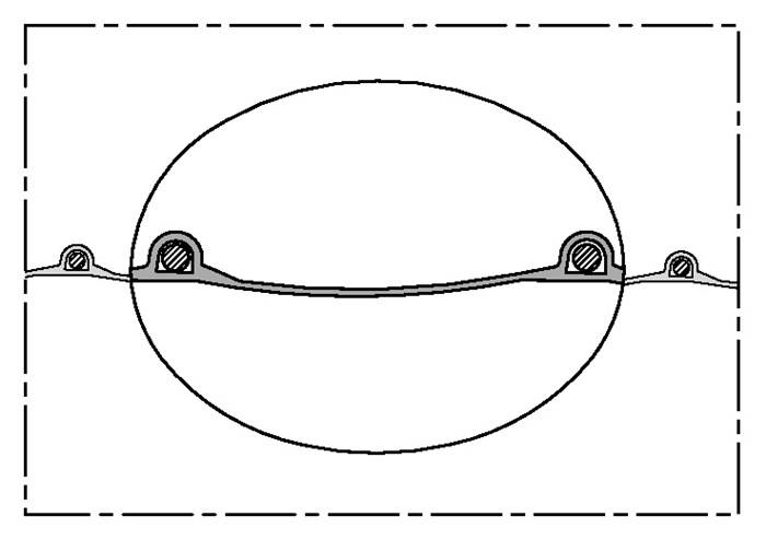 Gebläseschl.TIMBERDUC® PUR 531 AS ID 100-102mm AD 108,00mm 4mm L.5m Rl.-2