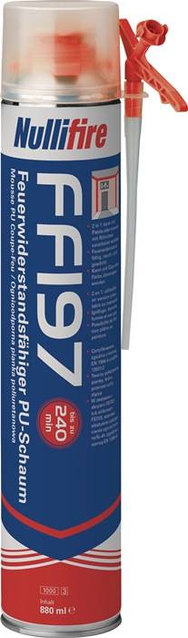 1K-Montageschaum FF197 880ml B1 grau m.Einw.-Handsch.Dose NULLIFIRE-0
