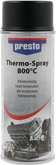 Thermo-Lackspray Profi 800GradC schwarz 400 ml Spraydose PRESTO-0