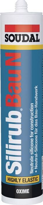 Silikondichtstoff Silirub Bau N transp.300 ml Kartusche SOUDAL-0