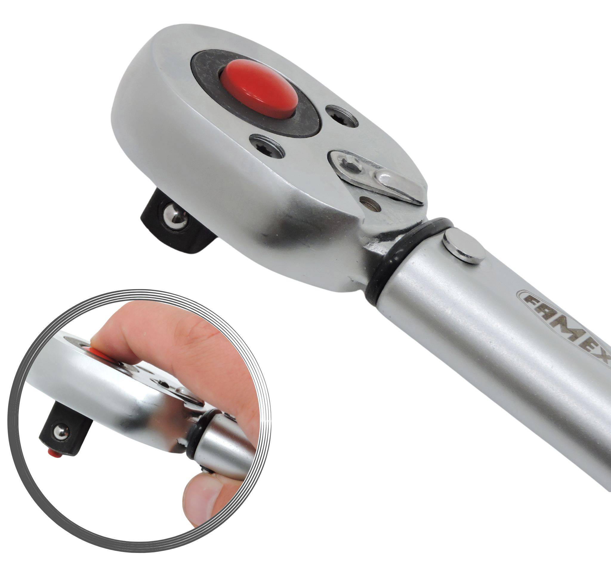 FAMEX 10886 Drehmomentschlüssel Set 1/2 Zoll (12,5mm) - 30-210 Nm-1