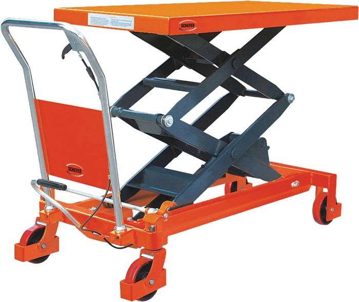 Scherenhubtischwagen SHWD Trgf.800kg Hubber.475-1500mm Doppelschere-0