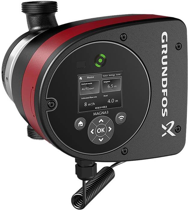 GRUNDFOS Elektr. geregelte Umwälzpumpe MAGNA3 25-120 PN6/10 180mm 1x230V DE-0