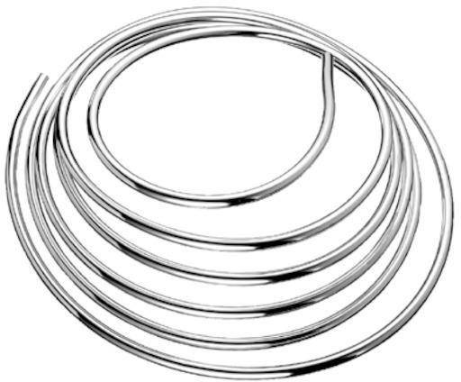 SCHELL 487410699 Kupferrohr biegsam, 5 m Ring, chrom d= 10 mm-1