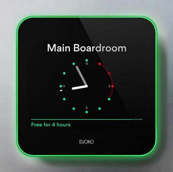 EVOKO Liso Raummanager digitales Türschild 8 Zoll (20,32 cm) ERM2001