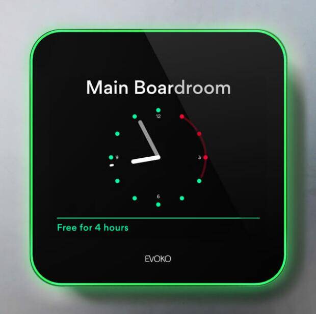 EVOKO Liso Raummanager digitales Türschild 8 Zoll (20,32 cm) ERM2001-0