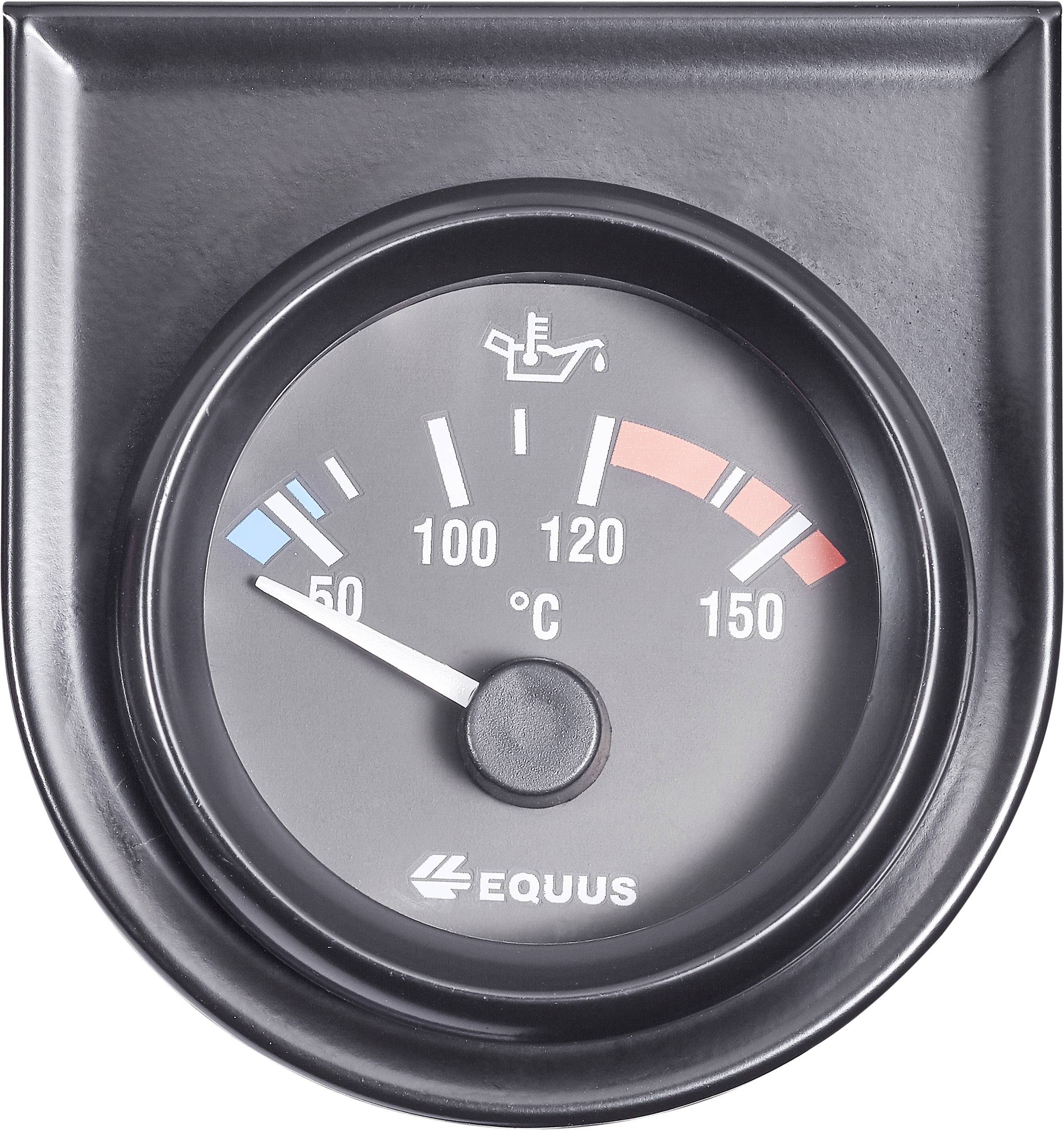 Equus 842109 Kfz Einbauinstrument Wasser-/Öltemperaturanzeige Messbereich  60 - 160 °C Standart Gelb, Rot, Grün 52 mm – Conrad Electronic Schweiz
