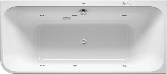 DU Whirlwanne Happy D.2Plus 1800x800mm, angef.Acrylv.,Graph.S.Matt Ecke re.,JS-1