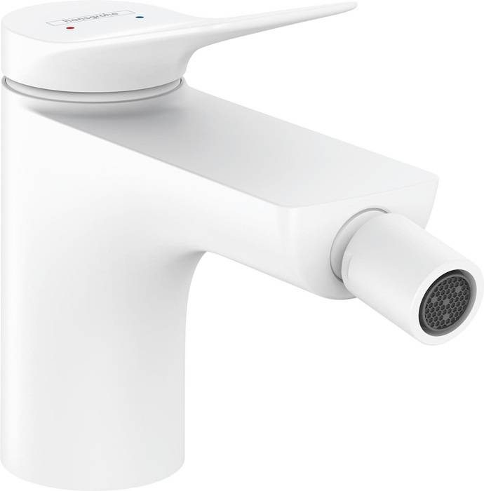 Hansgrohe Vivenis Einhebel-Bidetmischer, 7,5l/min, Zugstangen-Ablaufgarnitur, Mattweiß-0