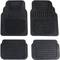 Gummimatten-Set für Autos, bestehend aus zwei großen Matten für vordere Sitze und zwei kleineren Matten für hintere Sitze.