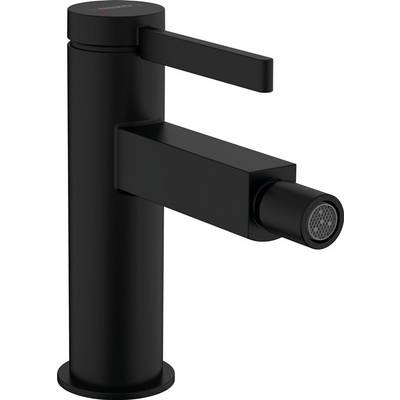 Hansgrohe Finoris Einhebel-Bidetmischer, 7,5l/min, Push-Open Ablaufgarnitur, Mattschwarz-0