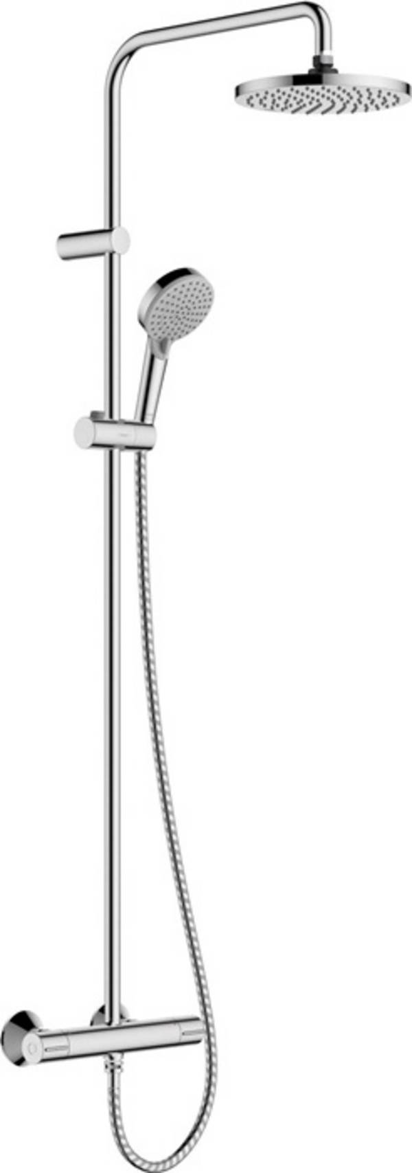 HG Showerpipe VERNIS Blend 200 1jet mit Brausethermostat chrom