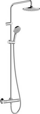 HG Showerpipe VERNIS Blend 200 1jet mit Brausethermostat chrom