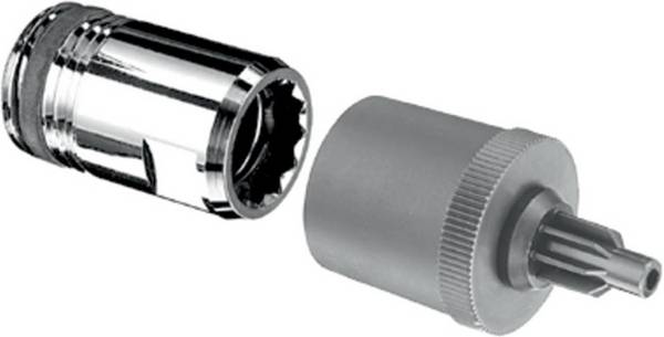 SCHELL Adapter QUICK Stecktechnik Schaftlänge 55, 1/2Zoll, ASAG, chrom