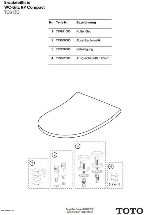 Befestigung Standard für WC-Sitz-1