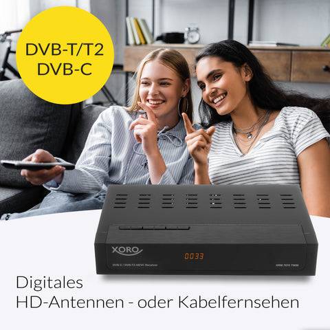 XORO HRM 7670 TWIN Full HD DVB-T/T2/C Receiver PVR Ready Timeshift USB Mediaplayer 2 Empfangsteile inkl. Fernbedienung-4
