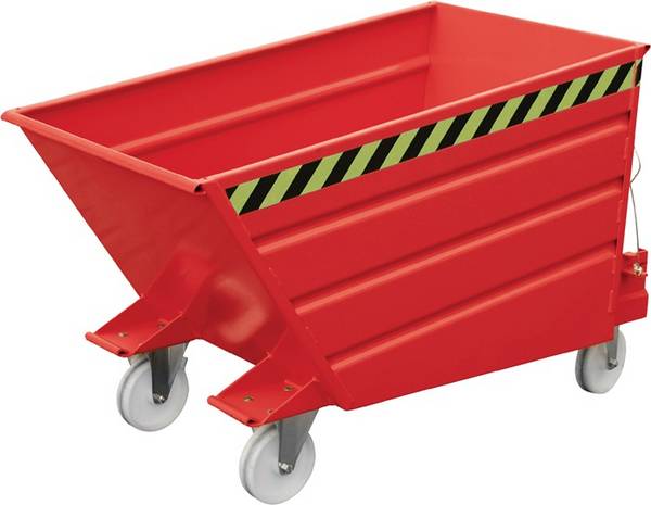 Kippbehälter L1445xB1200xH890mm feuerrot Inh.1,00 m³ BAUER