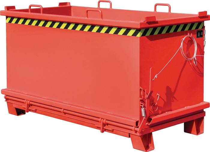 Klappbodenbehälter 1,5 m³ L1035xB1910xH1160mm lack.feuerrot-0