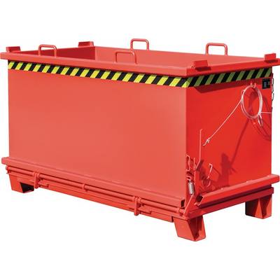 Klappbodenbehälter 1,5 m³ L1035xB1910xH1160mm lack.feuerrot-0